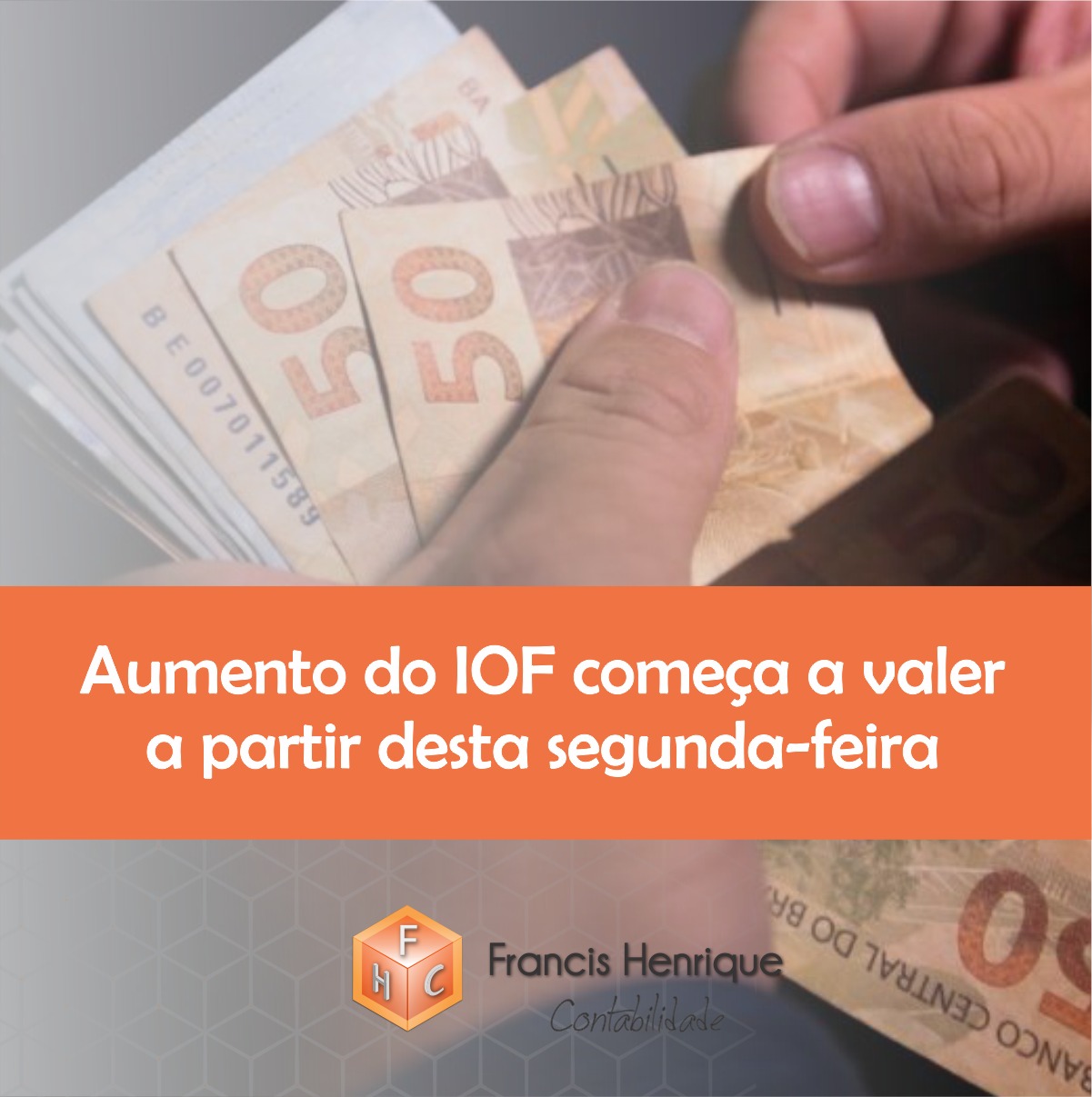 Aumento do IOF começa a valer a partir desta Segunda- Feira 20/09